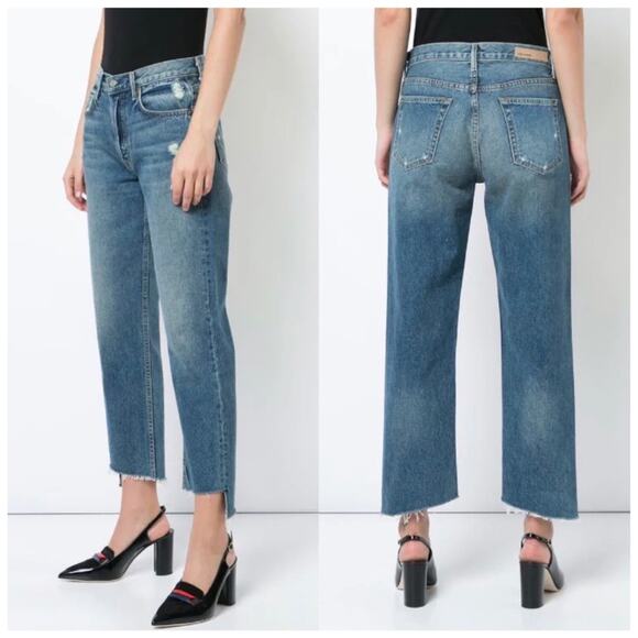 GRLFRND Helena Rigid High Waist Straight Jeans in Close to You, Size 31 - Picture 2 of 15